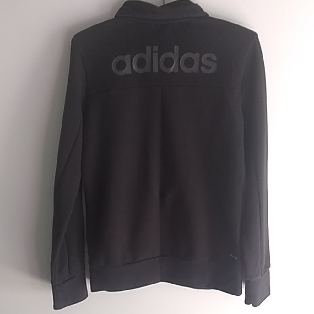 Adidas climalite full zip black jacket - Picture 2 of 8